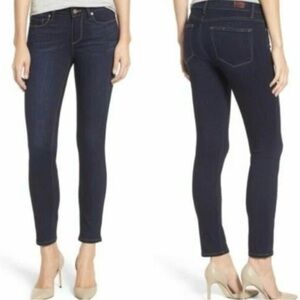 PAIGE Women's Deep Indigo Skinny Jeans ✨ Verdugo Ankle Mid~Rise ✨